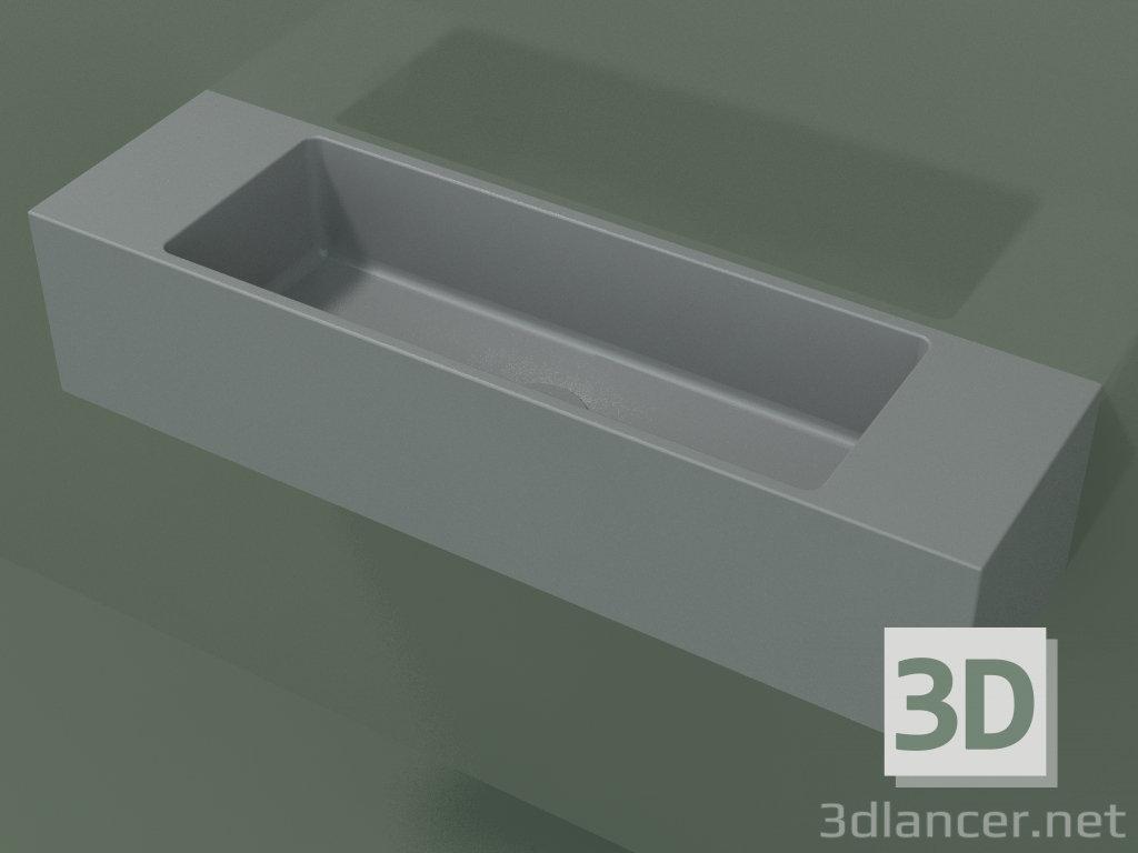 modello 3D Lavabo sospeso Lavamani (02UL41101, Silver Grey C35, L 72, P 20, H 16 cm) - anteprima