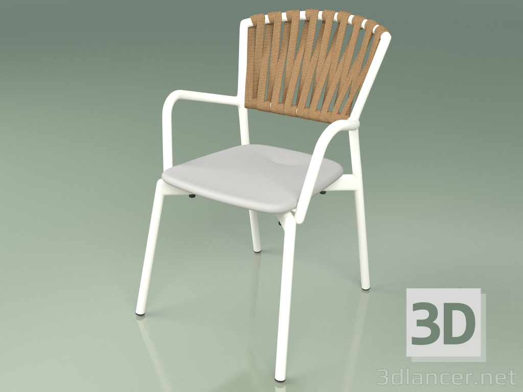 3d модель Кресло 121 (Metal Milk, Polyurethane Resin Grey) – превью