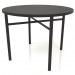 3d model Dining table (straight end) (option 1, D=1000x750, wood black) - preview