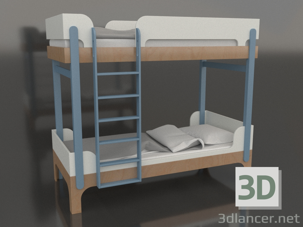 3 डी मॉडल चारपाई बिस्तर ट्यून क्यू (UZTQA2) - पूर्वावलोकन