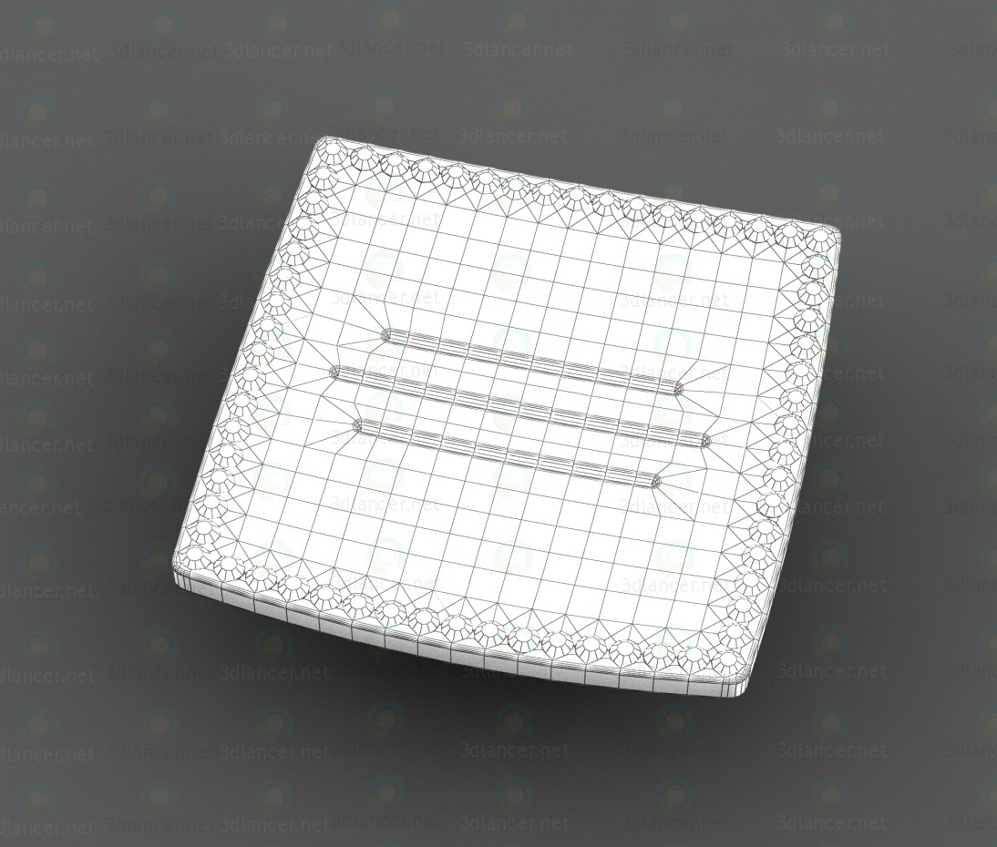 3d Pen Alliste, F764.032.CP, chrome + gold model buy - render 3d Pen Alliste, F764.032.CP, chrome + gold model buy - render
