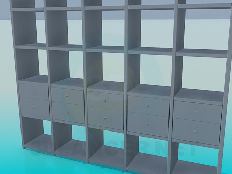 3d model Rack end-to-end - preview 3d model Rack end-to-end - preview