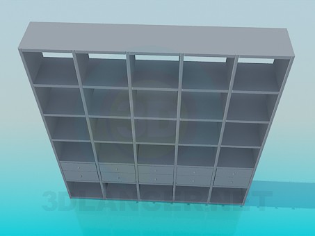 3d model Rack end-to-end - preview 3d model Rack end-to-end - preview