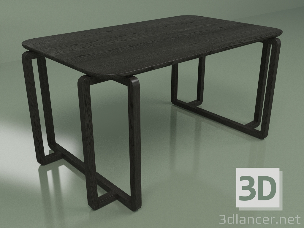 modello 3D Tavolo da pranzo Diox (frassino nero) - anteprima