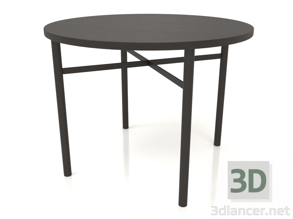 3D modeli Yemek masası (düz uç) (seçenek 1, D=1000x750, ahşap kahverengi koyu) - önizleme