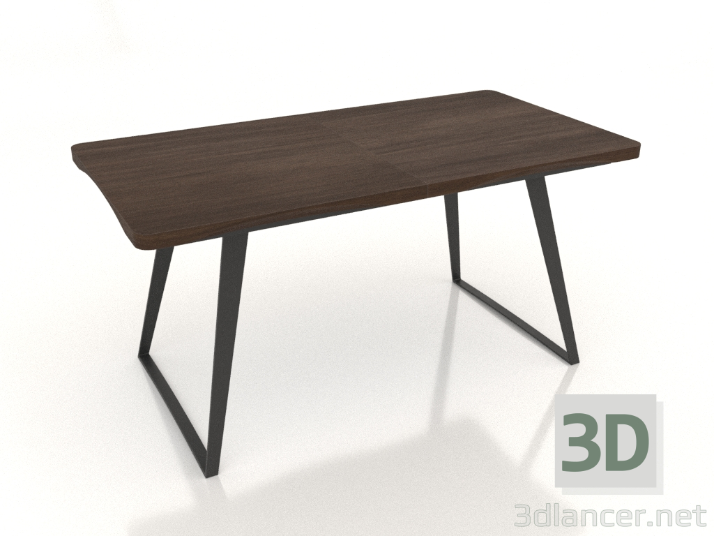 3D modeli Katlanır masa Vermont (ceviz, katlanmış) - önizleme