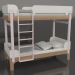 3 डी मॉडल चारपाई बिस्तर ट्यून क्यू (UPTQA2) - पूर्वावलोकन