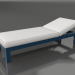 3d model Chaise longue (Grey blue) - preview
