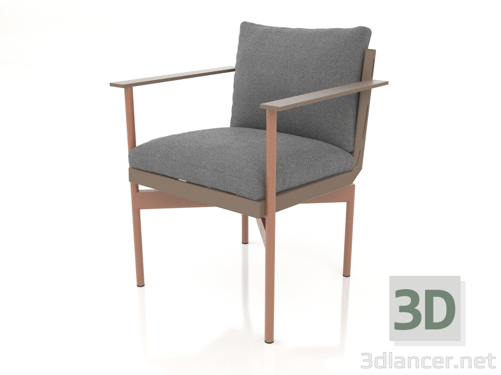 3d модель Кресло обеденное (Bronze) – превью