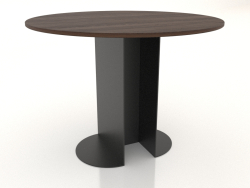 Dining table ROUND Ø 1000 mm (dark walnut)