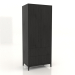 3D Modell Kleiderschrank FARGO 900x600x2200 mm (schwarze Eiche) - Vorschau
