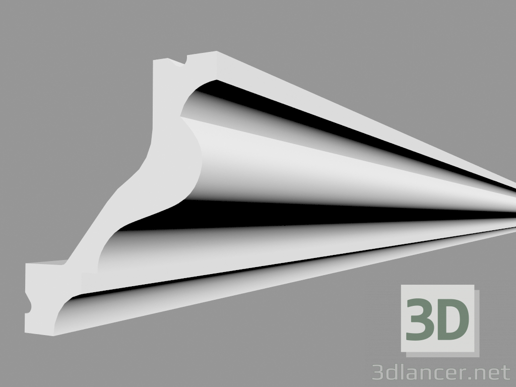 3D Modell Gesims C200 (200 x 6,5 x 5,7 cm) - Vorschau