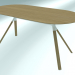 modello 3D FORCHETTA ovale da tavolo (P127 160X80) - anteprima