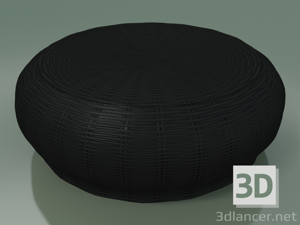 3d model Coffee table, ottoman (Bolla 15, Black) - preview