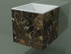 Duvara monte lavabo (02R123301, Emperador M06, L 48, P 48, H 48 cm)