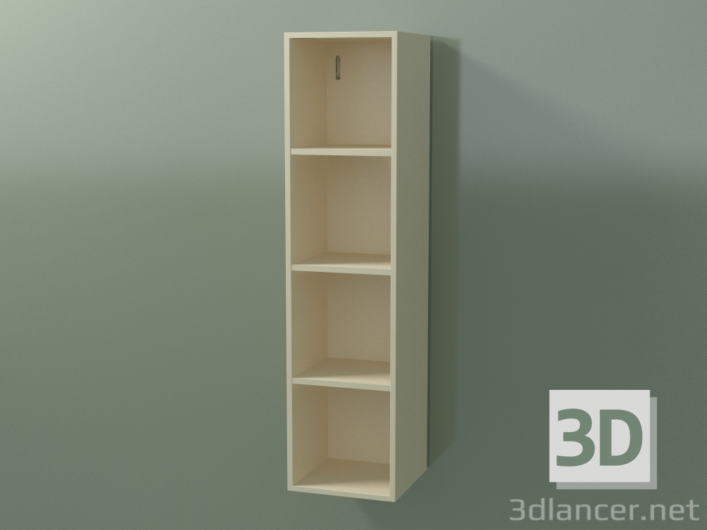 3d model Wall tall cabinet (8DUACC01, Bone C39, L 24, P 24, H 96 cm) - preview