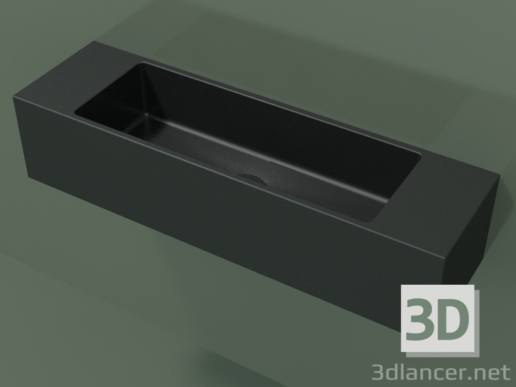 modello 3D Lavabo sospeso Lavamani (02UL41101, Deep Nocturne C38, L 72, P 20, H 16 cm) - anteprima