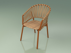 Cadeira confortável 122 (Metal Rust, Teak)
