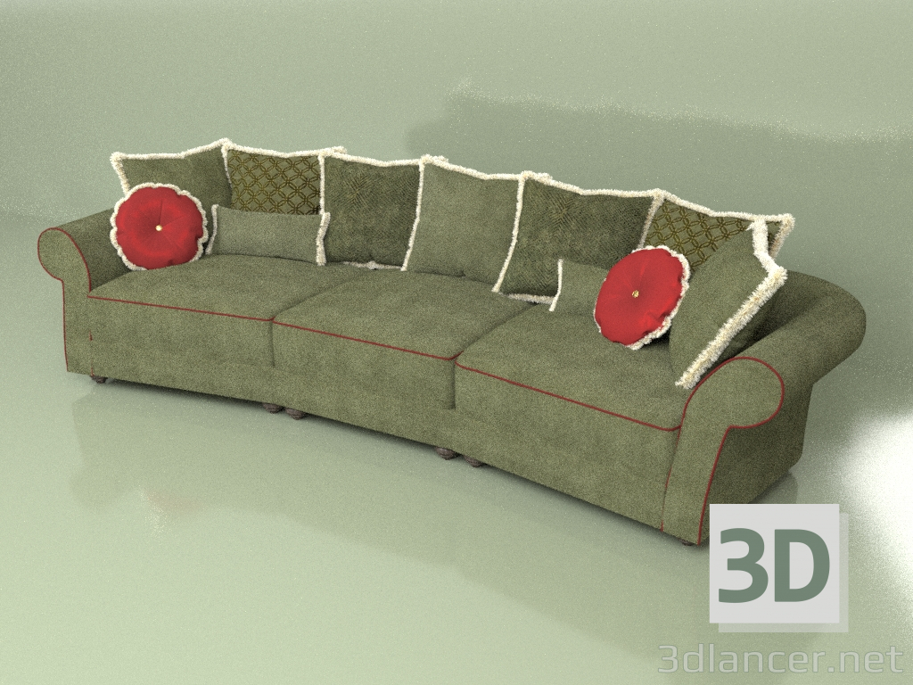 modello 3D Divano Palazzo 1 - anteprima