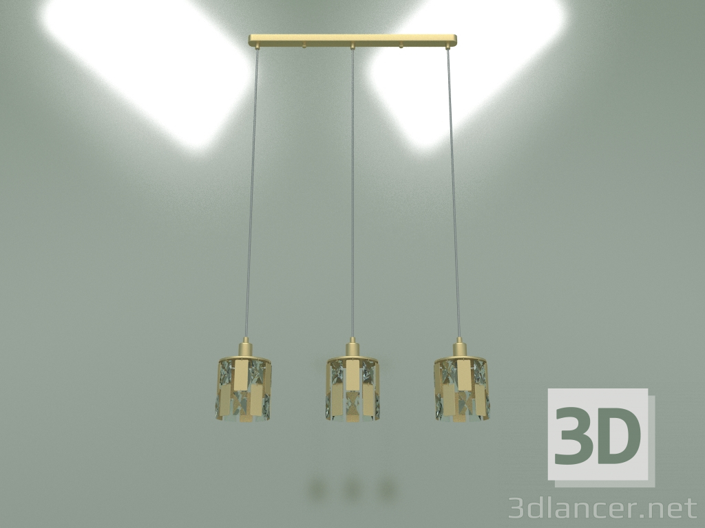Modelo 3d Luminária pendente 50101-3 (ouro pérola) - preview