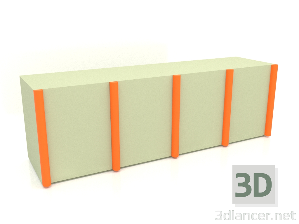 3D modeli Büfe MW 05 (2465x667x798, seçenek 1) - önizleme