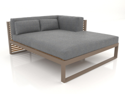 XL modular sofa, section 2 right, artificial wood (Bronze)
