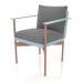 modèle 3D Chaise de salle à manger (bleu gris) - preview