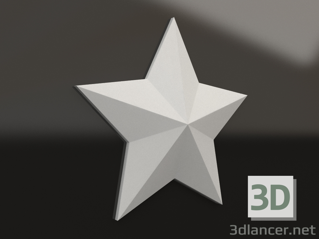 Modelo 3d Elemento decorativo de gesso DE 084 (200x207x28) - preview