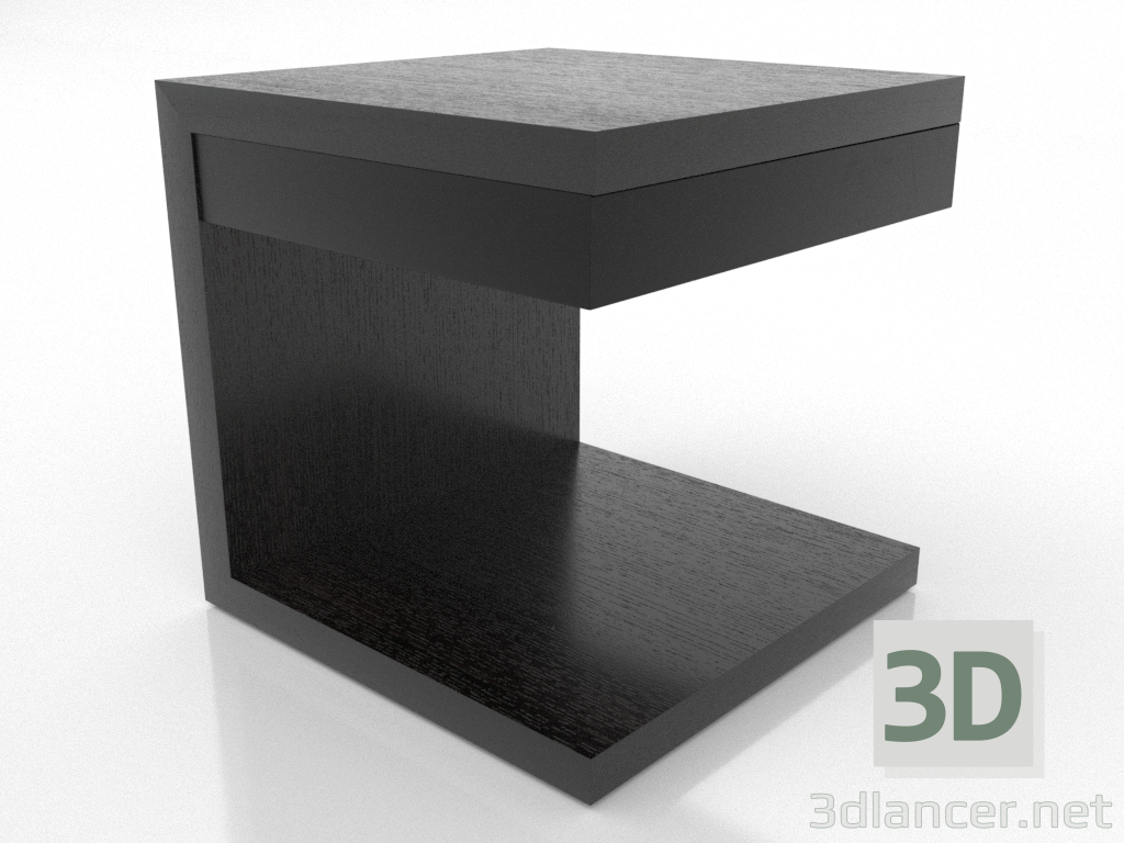 modèle 3D Table de chevet CLIP (chêne noir) - preview modèle 3D Table de chevet CLIP (chêne noir) - preview