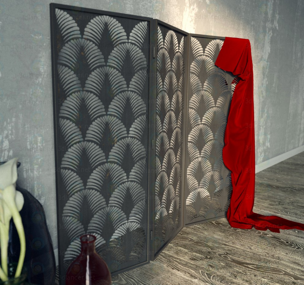 3d Ширма металева модель купити - зображення 3d Ширма металева модель купити - зображення
