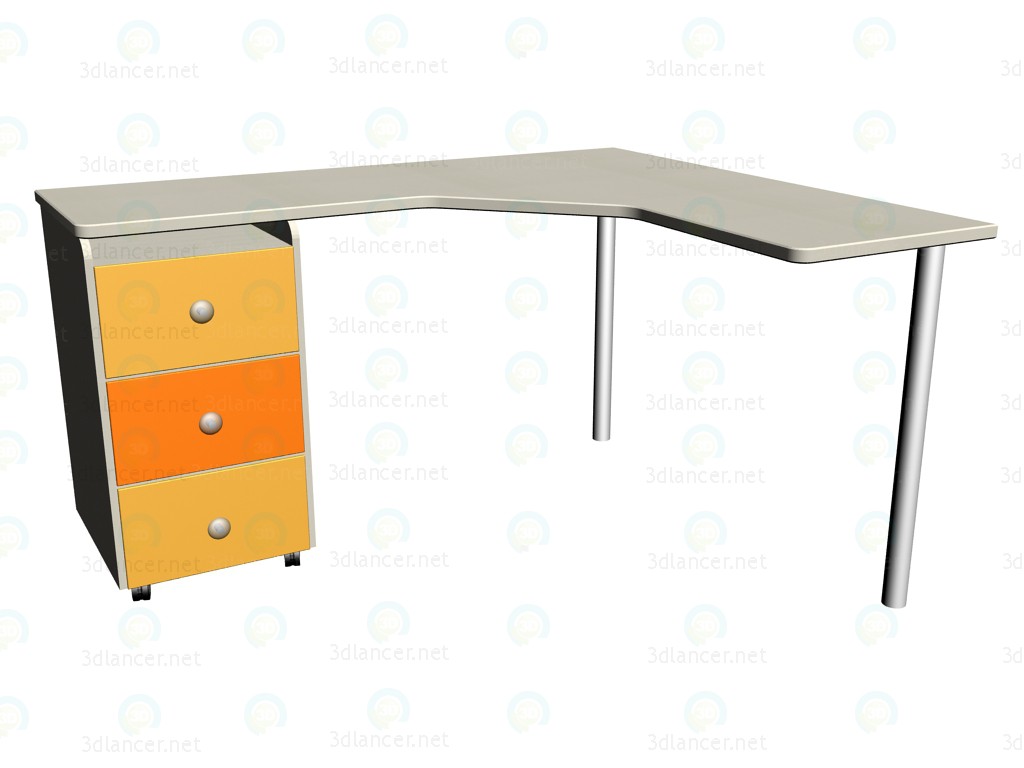 3d model Mesa de trabajo LC-417 - vista previa