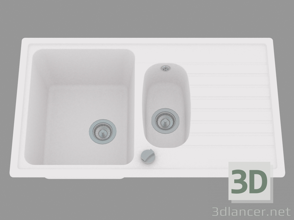 modèle 3D évier de cuisine Reflex (ZUX 7513) - preview