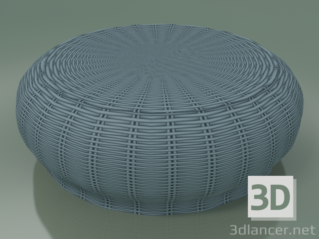 modello 3D Tavolino, pouf (Bolla 15, blu) - anteprima