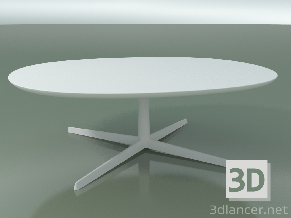 modello 3D Tavolo ovale 0789 (H 35 - 90x108 cm, M02, V12) - anteprima