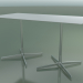 modèle 3D Table rectangulaire avec base double 5544 (H 72,5 - 69x139 cm, Blanc, LU1) - preview