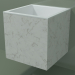 3D modeli Duvara monte lavabo (02R123301, Carrara M01, L 48, P 48, H 48 cm) - önizleme