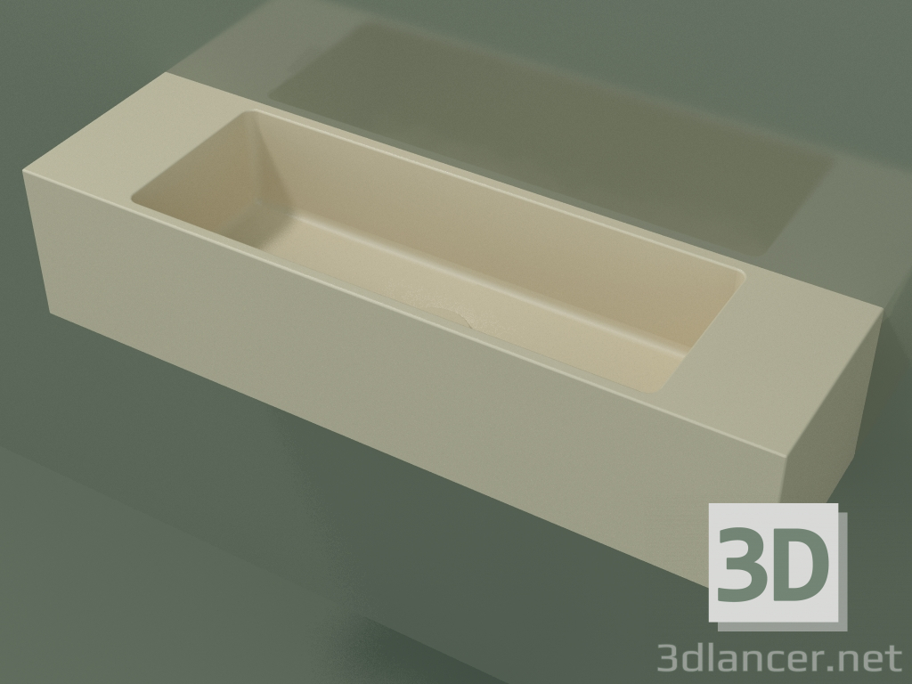 modèle 3D Lavabo suspendu Lavamani (02UL41101, Bone C39, L 72, P 20, H 16 cm) - preview