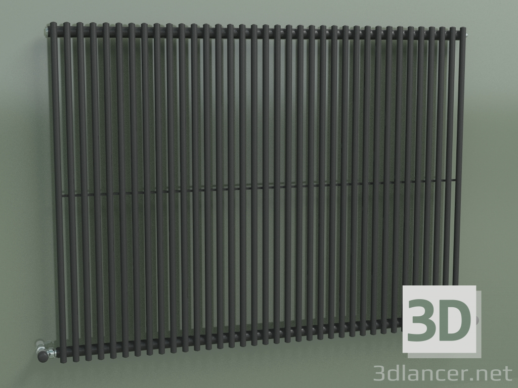 3D modeli Dikey radyatör ARPA 1 (920 36EL, nakliye siyahı RAL 9005) - önizleme