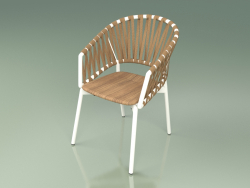 Comfort chair 122 (Metal Milk, Teak)