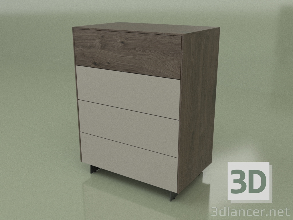 3d model Chest of drawers CN 300 (Mocha, Gray) - preview