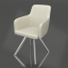 3D modeli Sandalye Tori (beyaz-krom) - önizleme