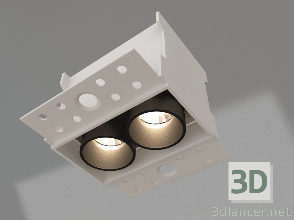 modello 3D Lampada MS-ORIENT-BUILT-TRIMLESS-TC-S38x67-5W Day4000 (WH-BK, 30 gradi, 230V) - anteprima