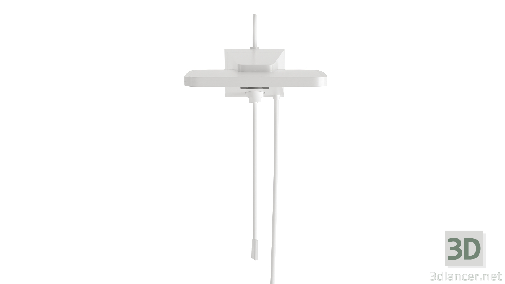 modello 3D di Doccia: doccia elettrica bianca full size comprare - rendering