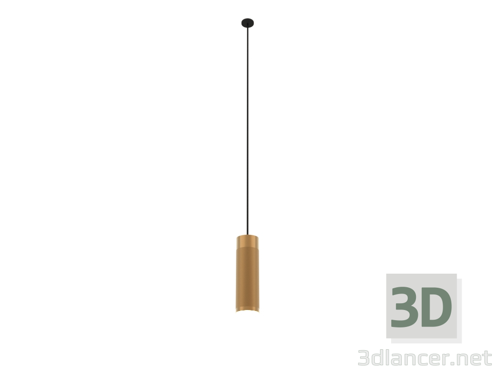 modello 3D Lampada a sospensione Patrone (ottone massiccio) - anteprima