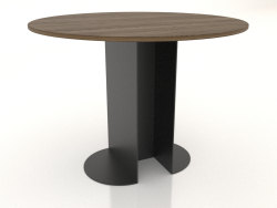 Dining table ROUND Ø 1000 mm (lightened ash walnut)