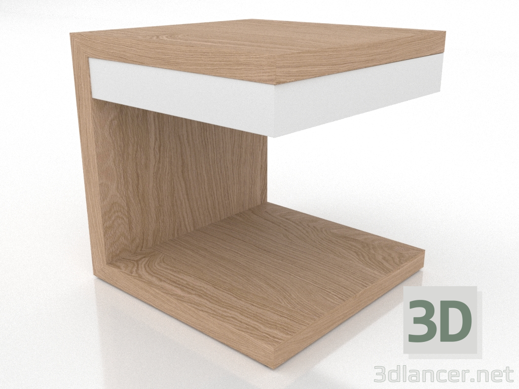 3d model Mesita de noche CLIP (roble natural) - vista previa 3d model Mesita de noche CLIP (roble natural) - vista previa