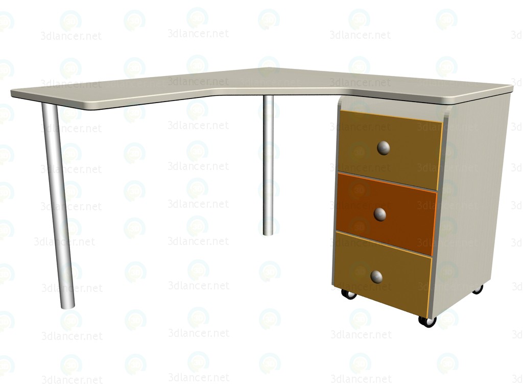 3d model Mesa de trabajo LC-418 - vista previa