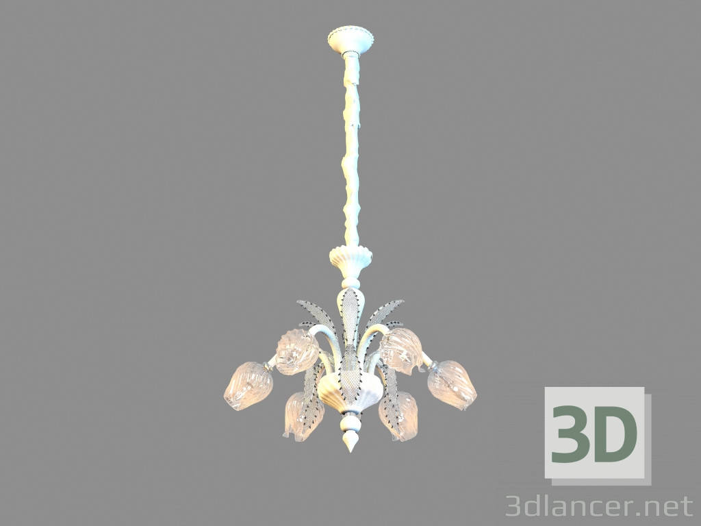 3d model Chandelier A9130LM-6WH - preview