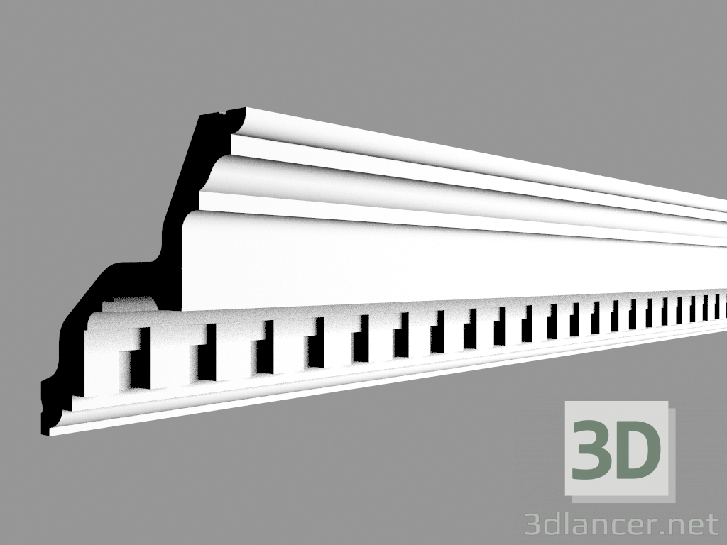 3d model Cornice C211 (200 x 11.6 x 11.2 cm) - preview