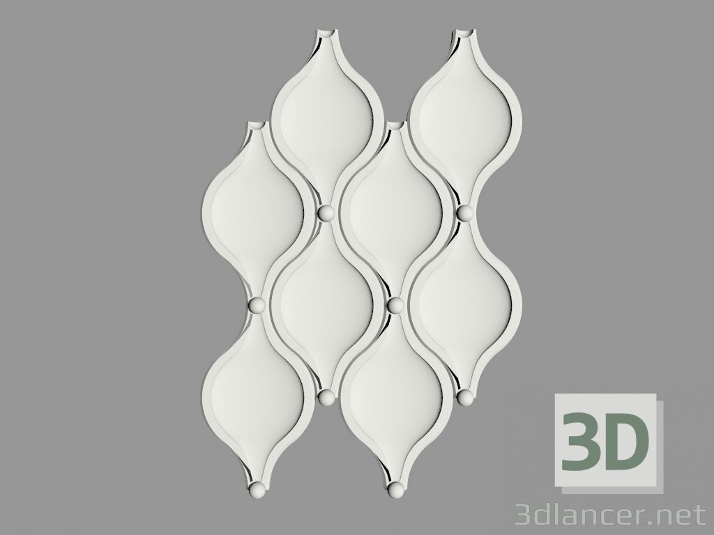 modello 3D Piastrelle 3D (№10) - anteprima
